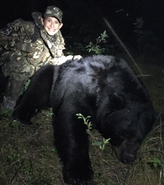 Manitoba Youth Hunter Record Bear