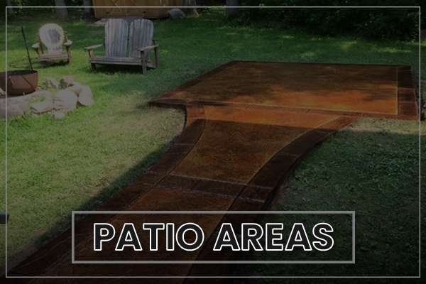 Concrete Patio Areas with Concrete Design 