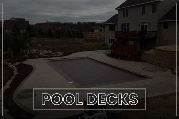 Concrete Pool Decks with Concrete Design 