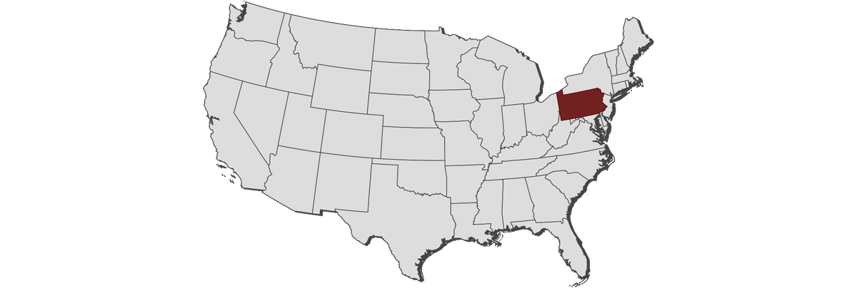 Pennsylvania Location Map