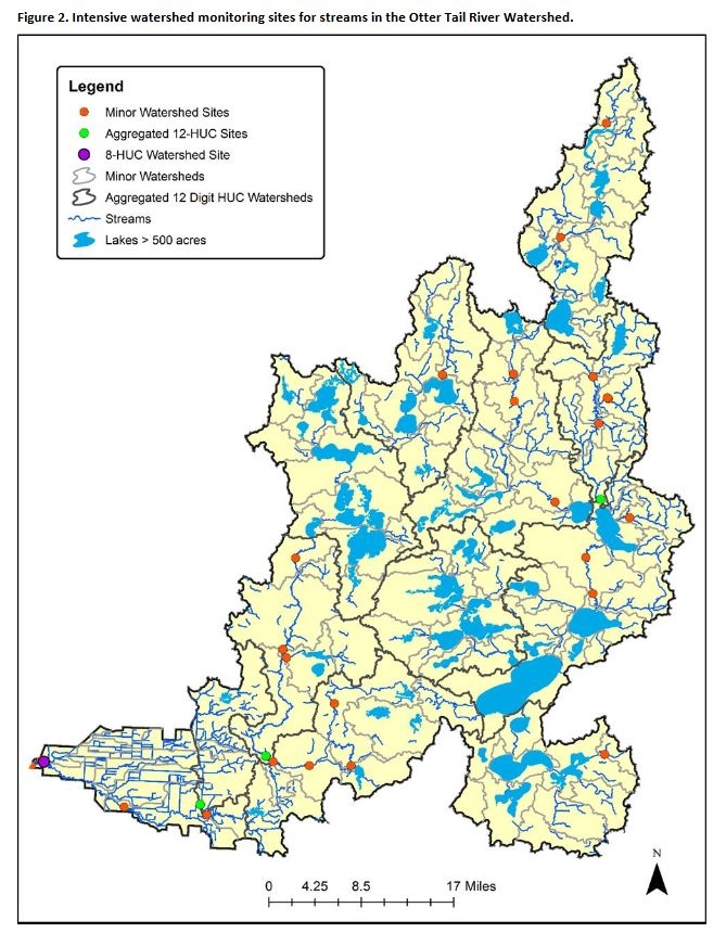 Map of the Otter Tail River watershed.