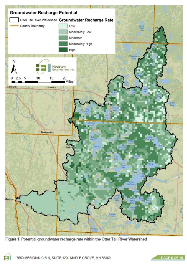 Map of the Otter Tail River watershed.