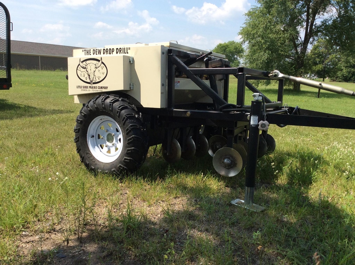 Image of the Dew Drop native grass drill.