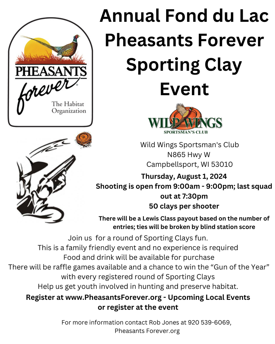 Fond du Lac Pheasants Forever Sporting Clay Event