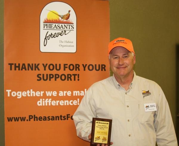 Jeff Sturm awarded Habitat Stewardship award for the Headwaters Chapter