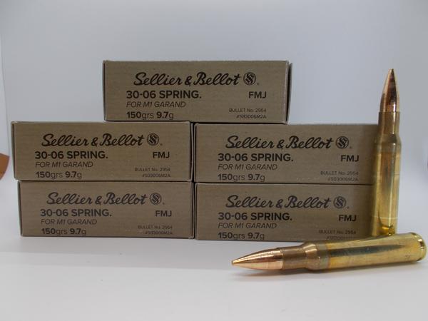 Sellier & Bellot 30-06 150gr. FMJ (M1 Garand)