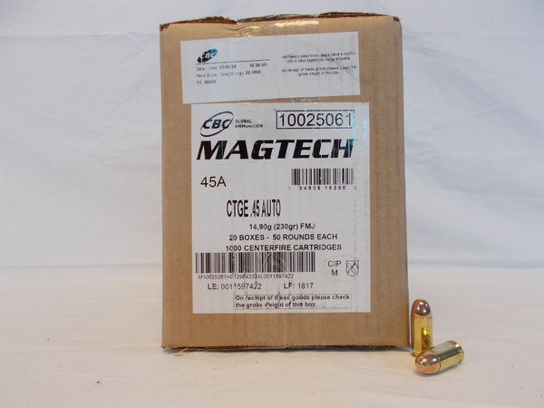 Magtech 45acp 230gr FMJ Case