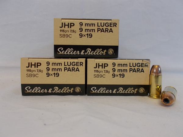 Sellier & Bellot 9mm 115gr JHP