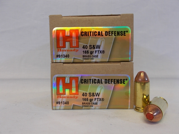 Hornady 40 S&W 165gr FTX