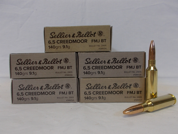 Sellier & Bellot 6.5 Creedmoor 140gr FMJ