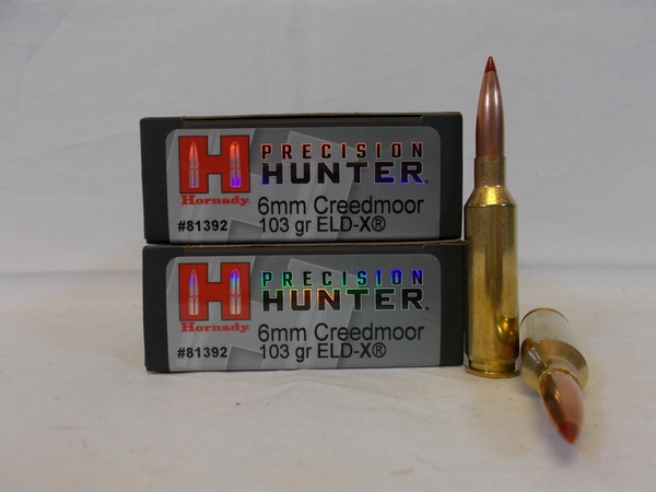 Hornady 6mm Creedmoor 103gr ELD-X