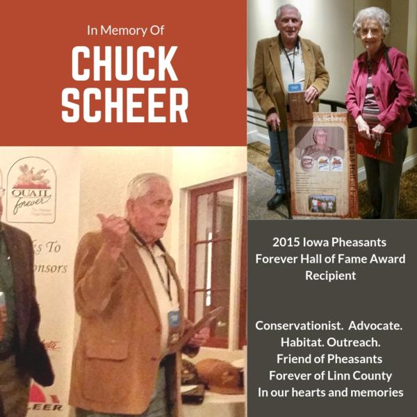 In Recognition of 2015 Hall of Fame Winner Chuck Scheer