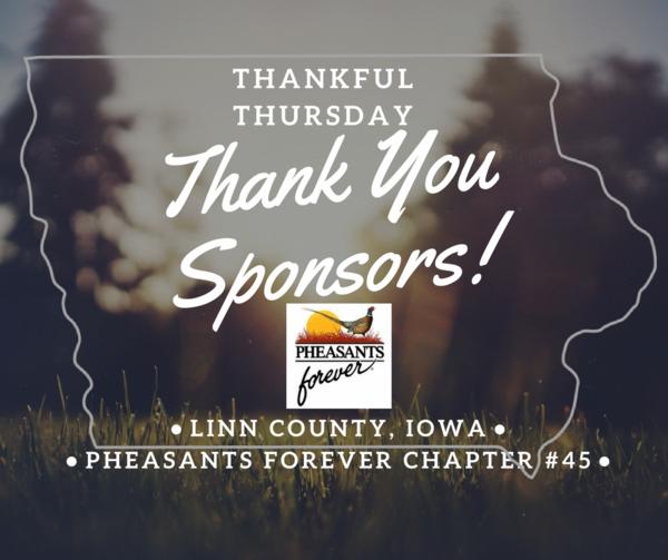 Thanks to Sponsors for contributions to the 2018 Linn County PF Banquet