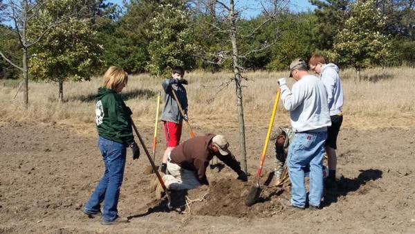 Savanna Grassland Tree Planting Project at Squaw Creek Park - 2016