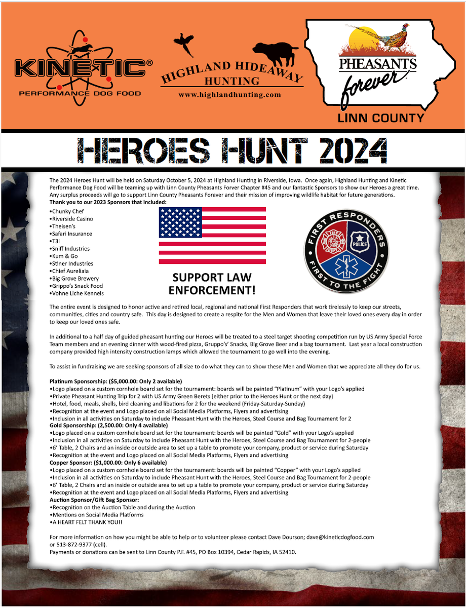 2024 Heroes Hunt Flyer