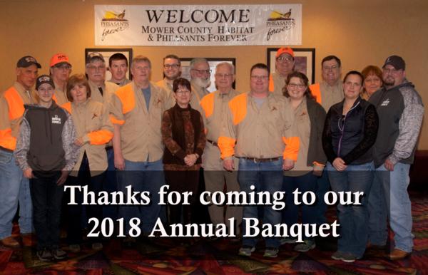 2018 Mower County Habitat & Pheasants Forever Annual Banquet 