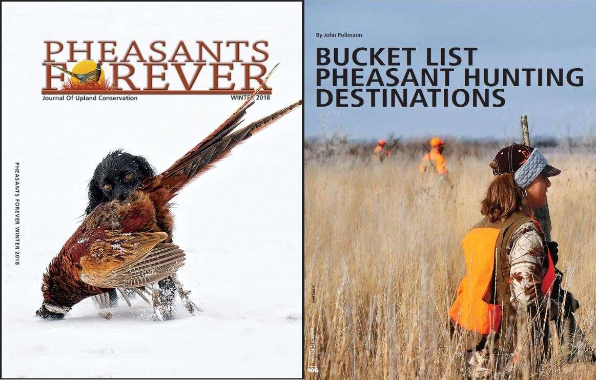 2018 Pheasants Forever Bucket List Pheasant Hunting Destination