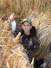 Jake's first duck!