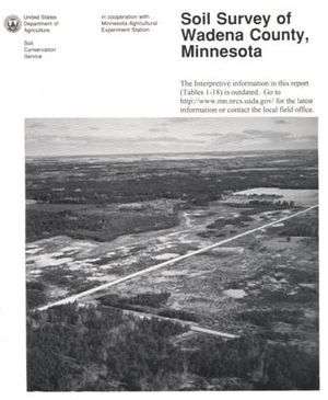 Cover image of the Wadena County soil survey.