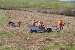 Working the field for birds at Whispering Enerald Ridge