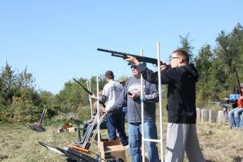 PF member Al King assisting with shotgun trap shooting